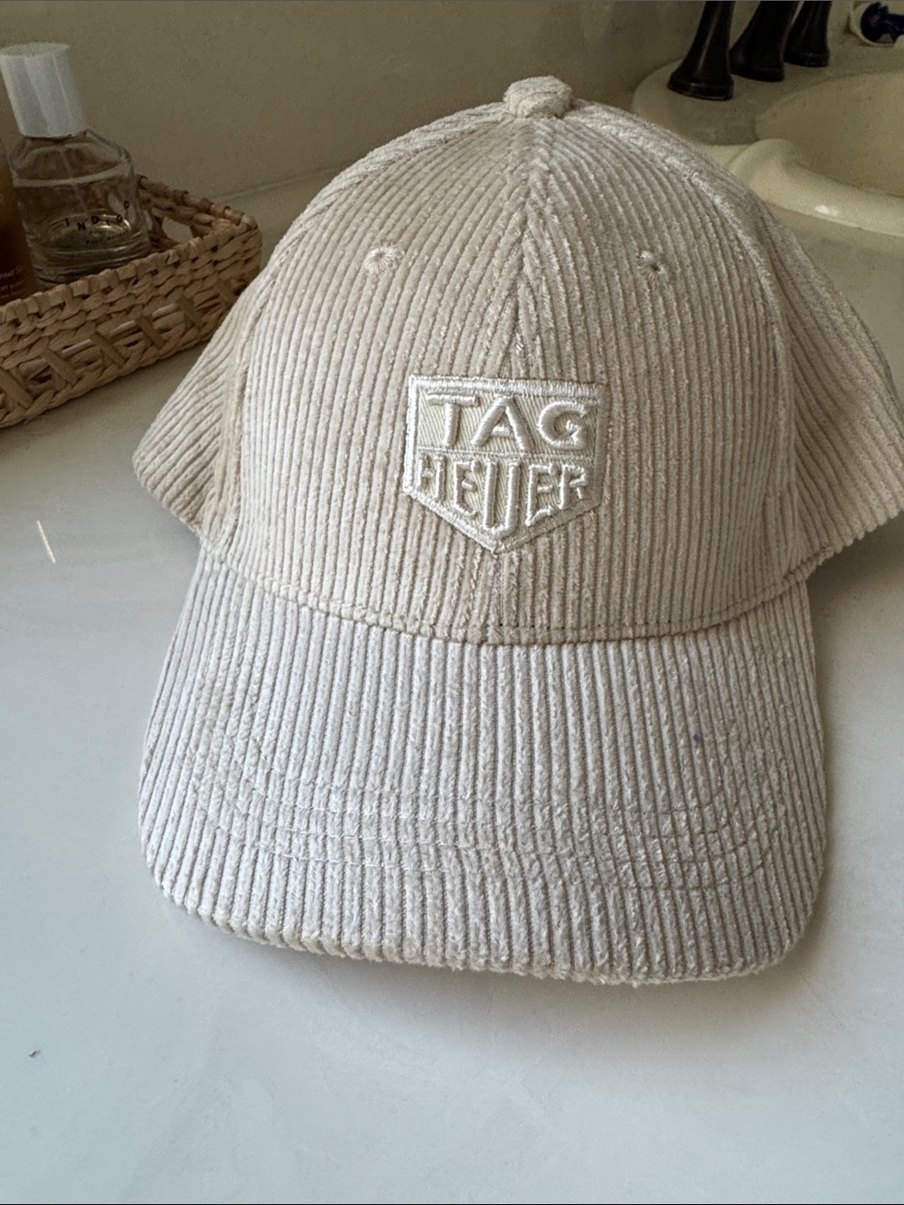 Tag Heuer Off-White Corduroy Baseball Cap